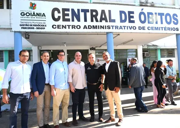 Goiânia inaugura posto de cartórios 24 horas na Central de Óbitos Goiânia inaugura posto de cartórios 24 horas na Central de Óbitos