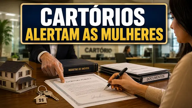 Cartórios de todo o Brasil emitem alerta urgente a mulheres e brasileiras com patrimônio Cartórios de todo o Brasil emitem alerta urgente a mulheres e brasileiras com patrimônio