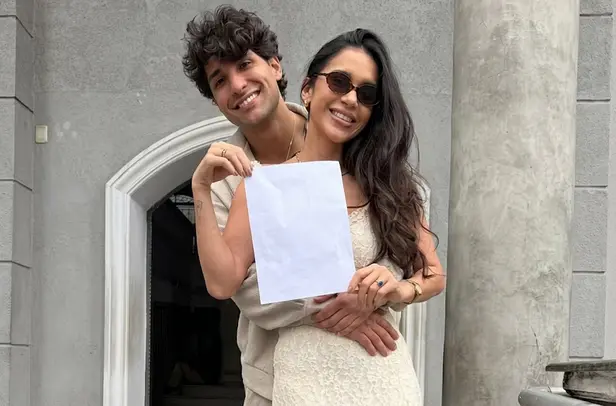 Gizelly Bicalho e Cauê Fantin fazem casamento surpresa Gizelly Bicalho e Cauê Fantin fazem casamento surpresa