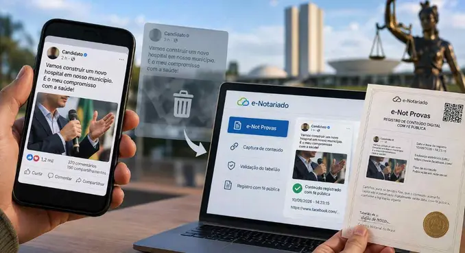 Promessas de campanha na internet agora viram prova em cartórios do Paraná Promessas de campanha na internet agora viram prova em cartórios do Paraná