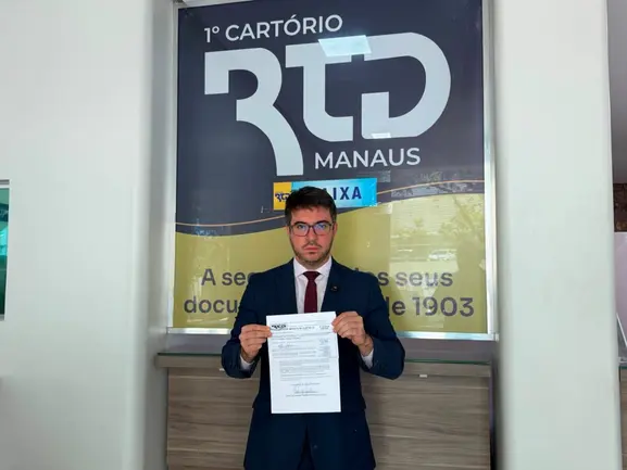 Rodrigo Guedes registra em cartório compromisso de não votar por aumento de impostos no Amazonas Rodrigo Guedes registra em cartório compromisso de não votar por aumento de impostos no Amazonas
